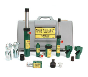 JACKCO HEAVY DUTY HYDRAULIC PUSH & PULL RAM SET