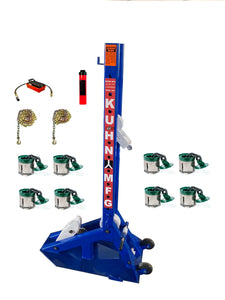 The Original Kuhn Power Pull - Pulling Post with 8 Anchor Pots- Made In USA.