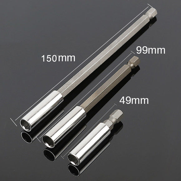 3pcs 1/4 Inch Hex Shank Magnetic Screwdriver Extension Bit Holder. Free Shipping